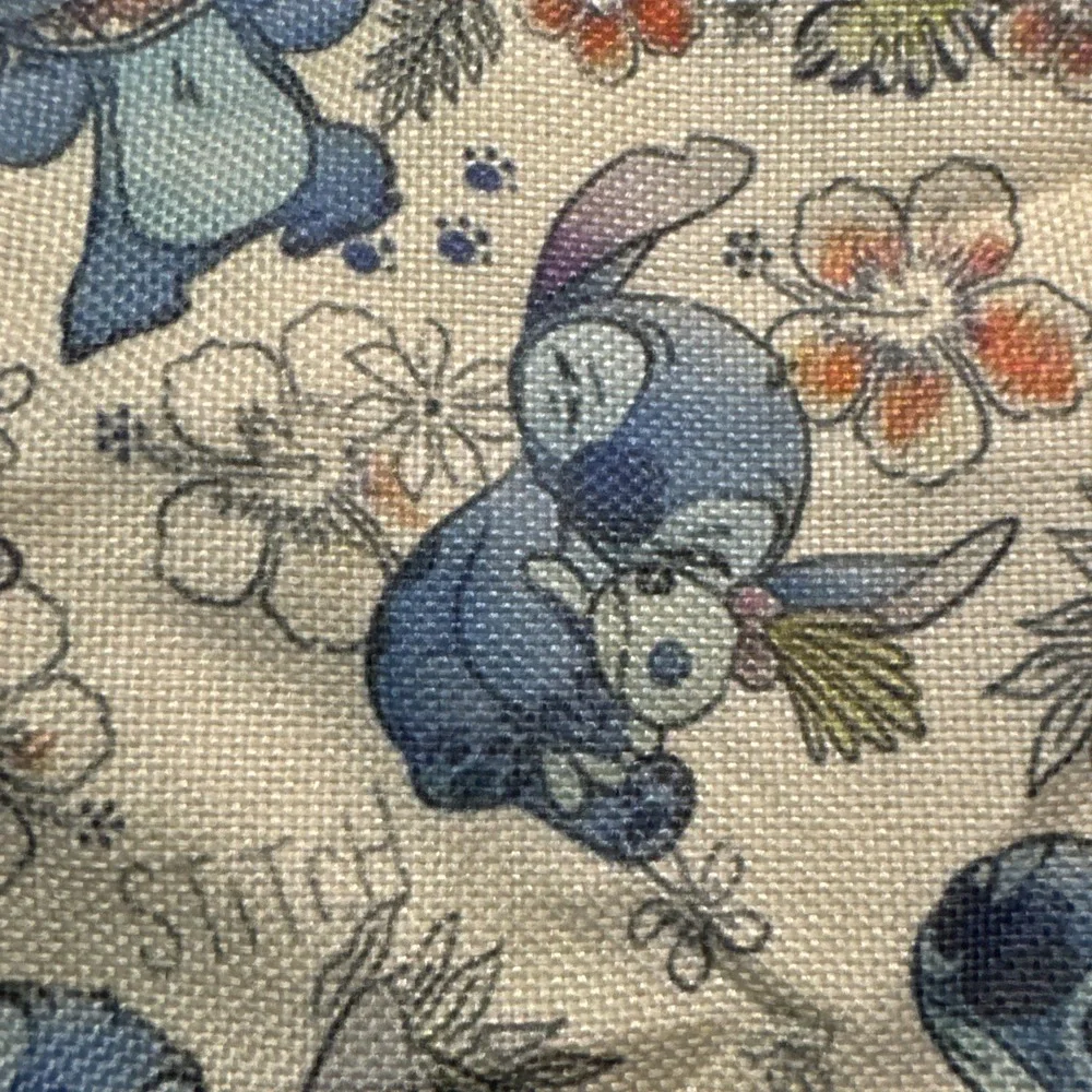 Disney Stitch Floral Zip Case Travel Cosmetic‎ Makeup Toiletry Bag NWT
